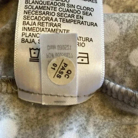 Jane and Bleecker XXL Woman’s Gray with White Polka Dots Pajama Sleep Pants. - Picture 8 of 11